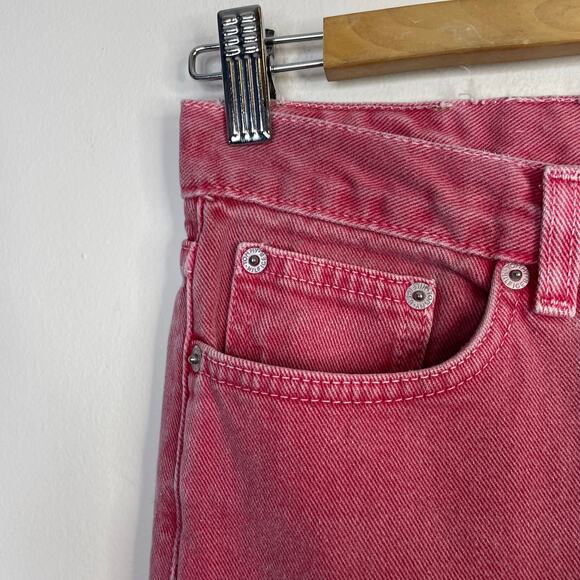 Vintage Y2K Tommy Hilfiger Hipster Straight Leg Jeans Pink Island Punch Womens 4 - Picture 3 of 14